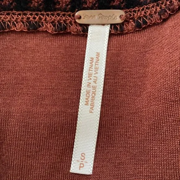 Free People Cozy Day Flounce Knit Mini Dress Women’s Small - Picture 7 of 9